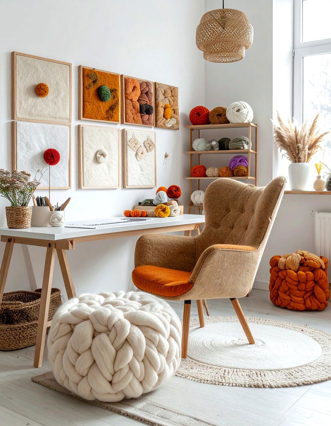 Wool decor craft room - 30 wool decor ideas