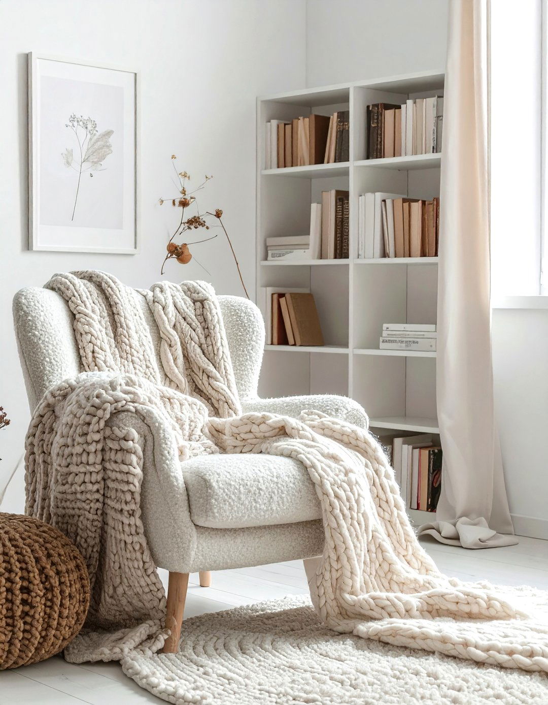 Wool decor reading nook - 30 wool decor ideas