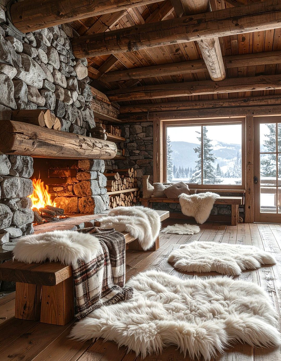 Wool decor rustic cabin - 30 wool decor ideas