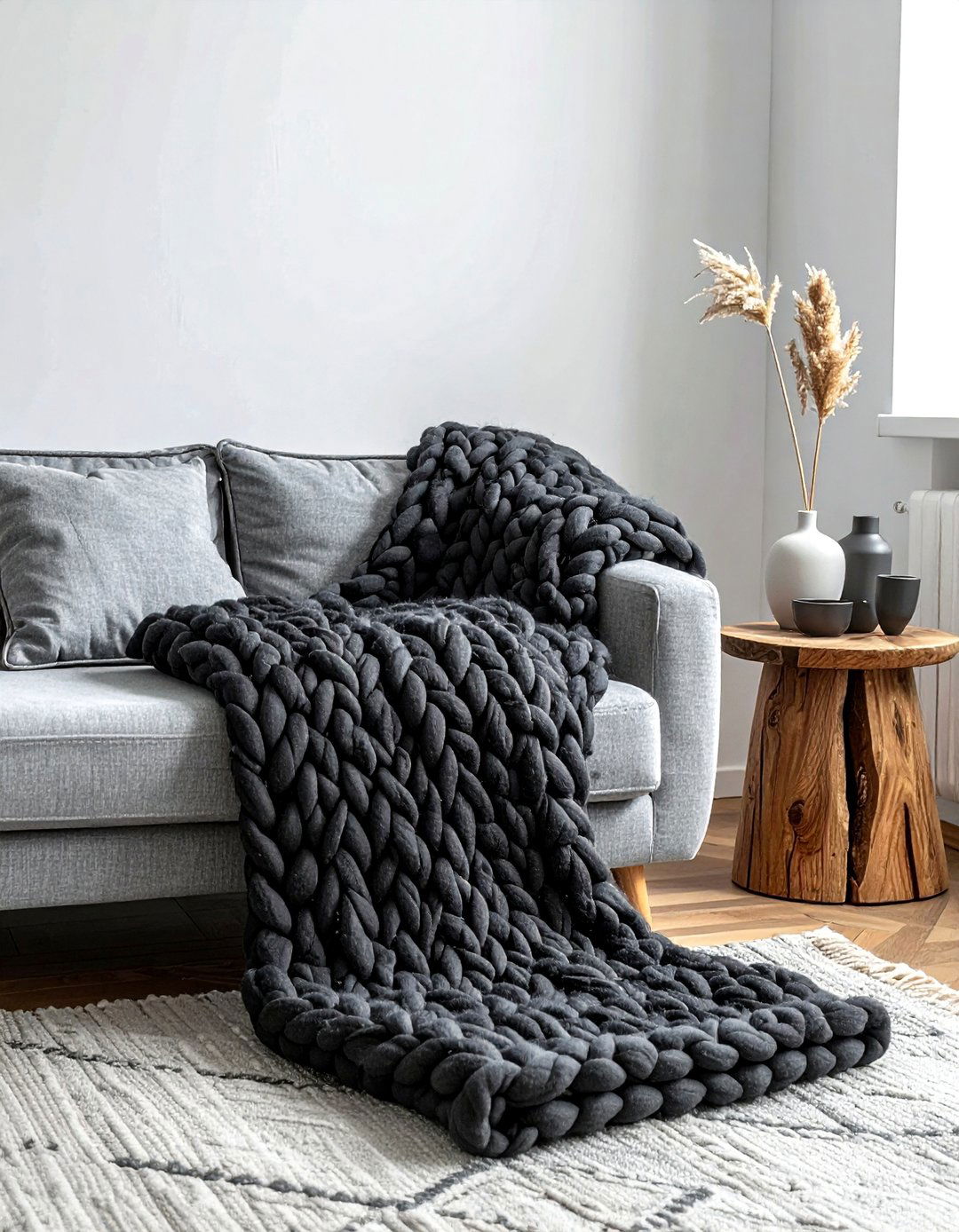 Wool throw blanket - 30 natural home decor ideas