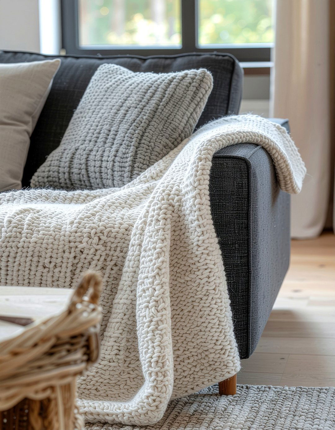Wool throw blankets - 30 Norwegian living room ideas