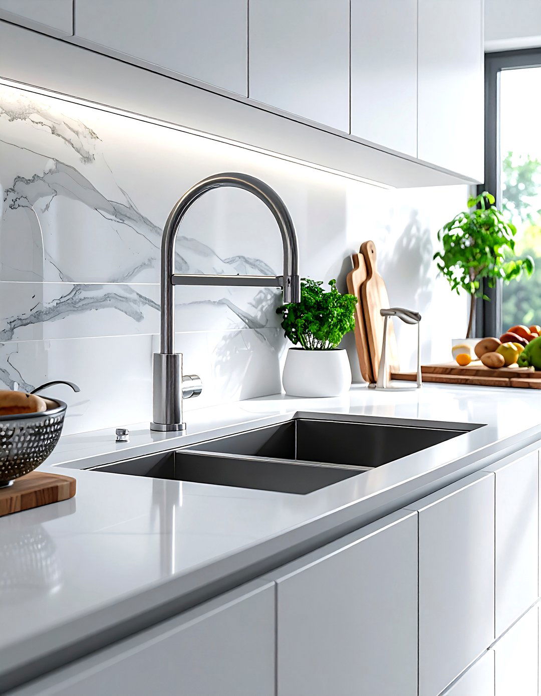 Workstation Sink Faucet - 30 pull-down kitchen faucet ideas