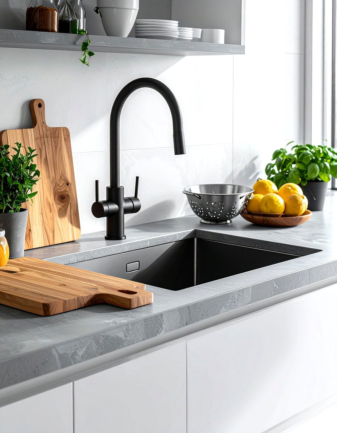 Workstation Sink - 30 functional kitchen ideas