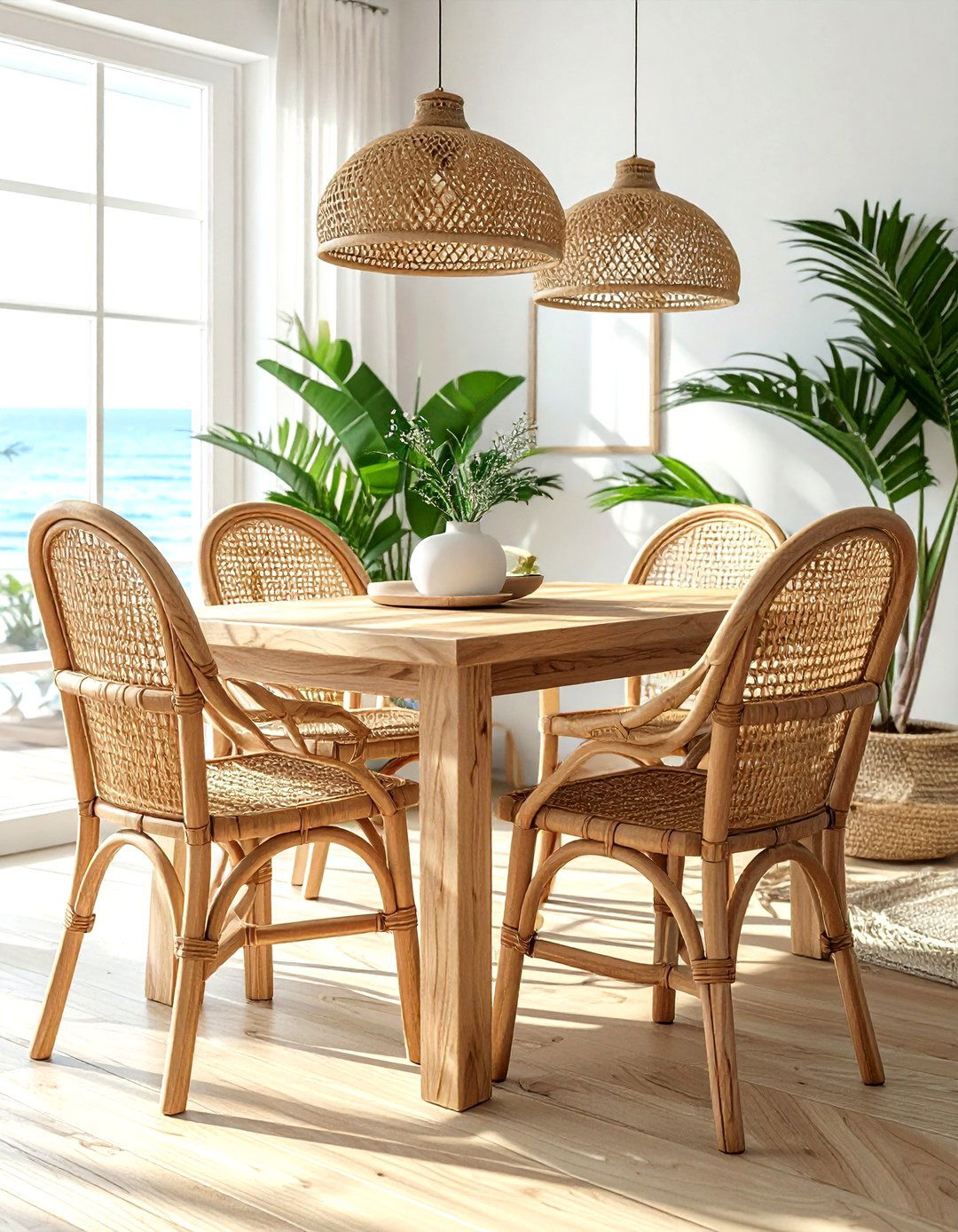 Woven Back Ladderback - 30 ladderback dining chair ideas