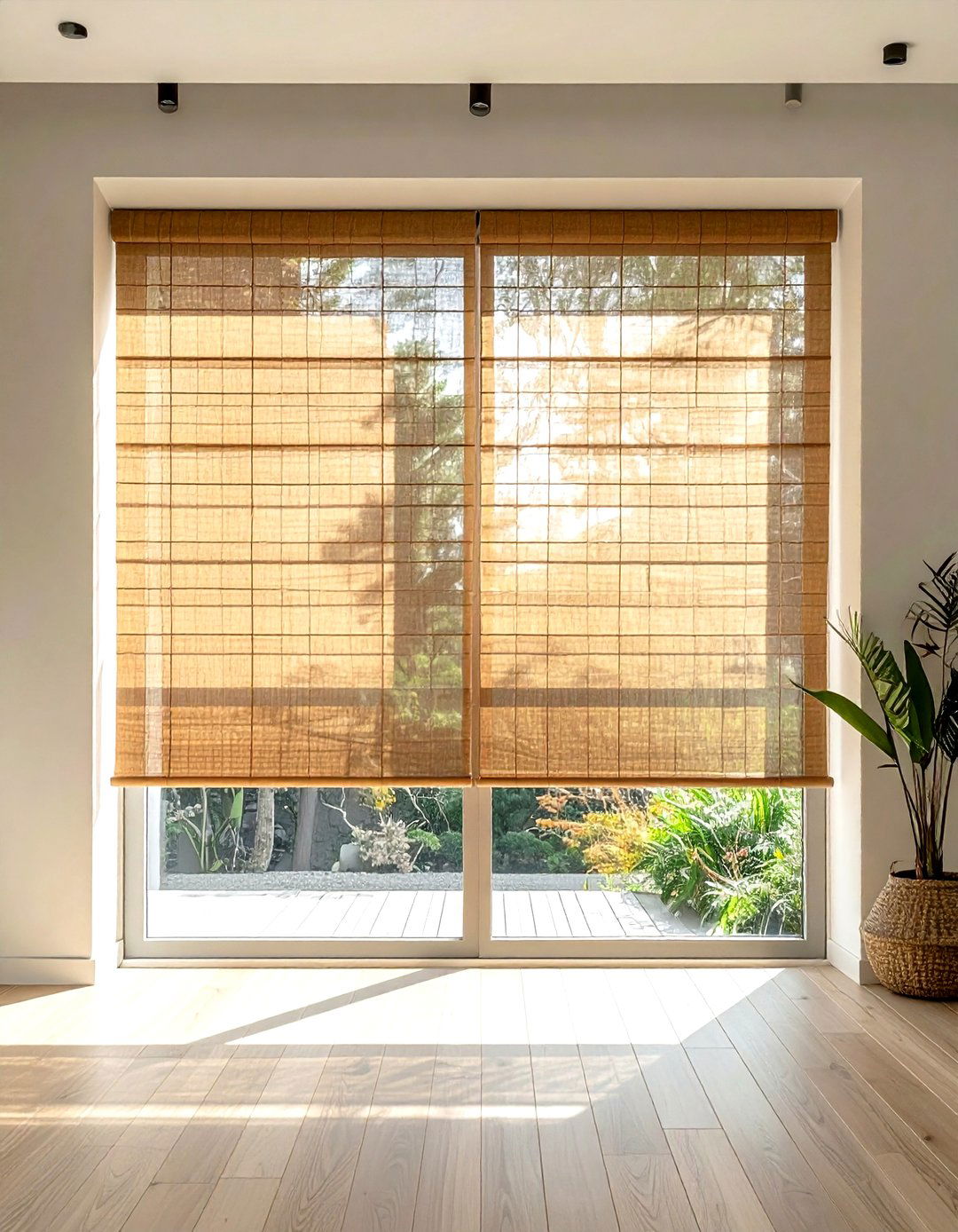 Woven Bamboo Shade - 30 airy decor ideas