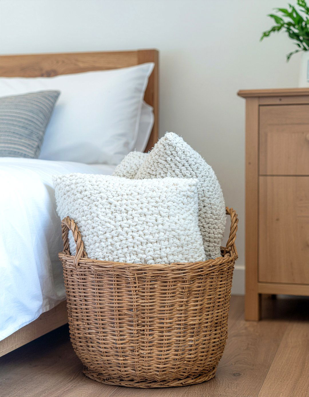 Woven Baskets - 30 natural bedroom ideas