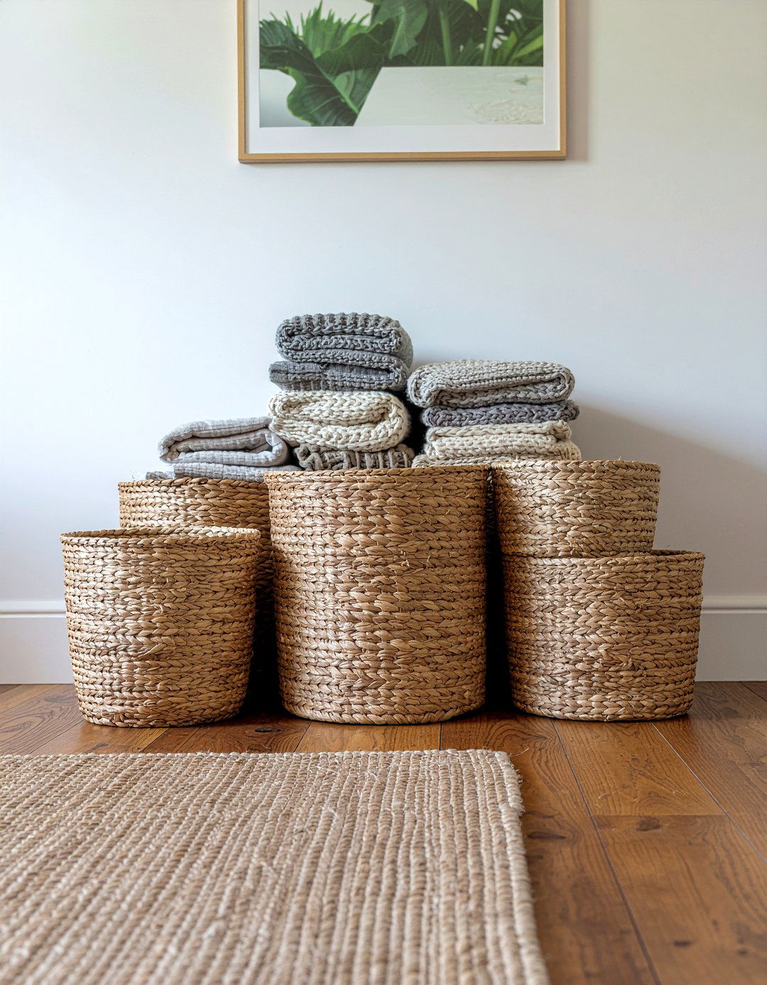 Woven Baskets - 30 budget living room ideas