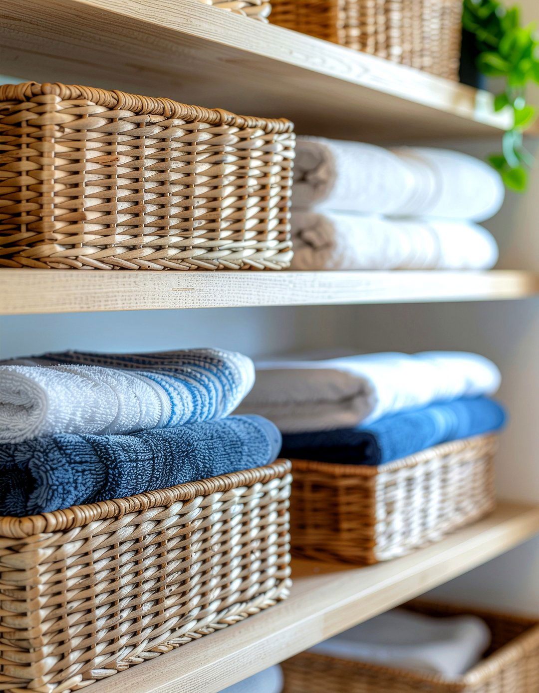 Woven Baskets Storage - 30 Fixer Upper kitchen ideas