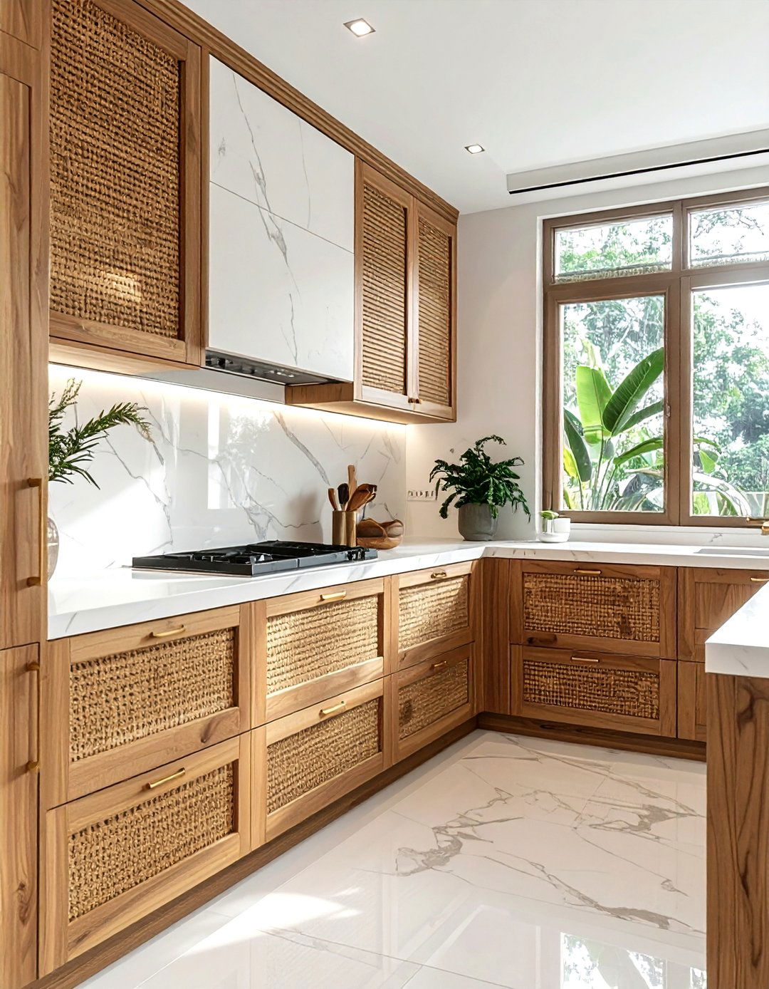 Woven Cabinet Fronts - 30 home update ideas