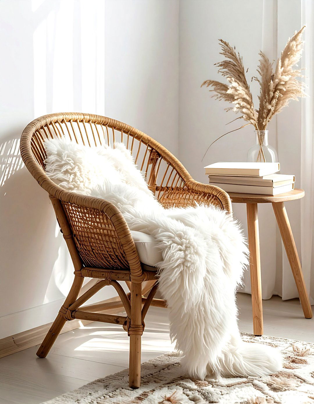 Woven Cane Chair - 30 modern traditional decor ideas