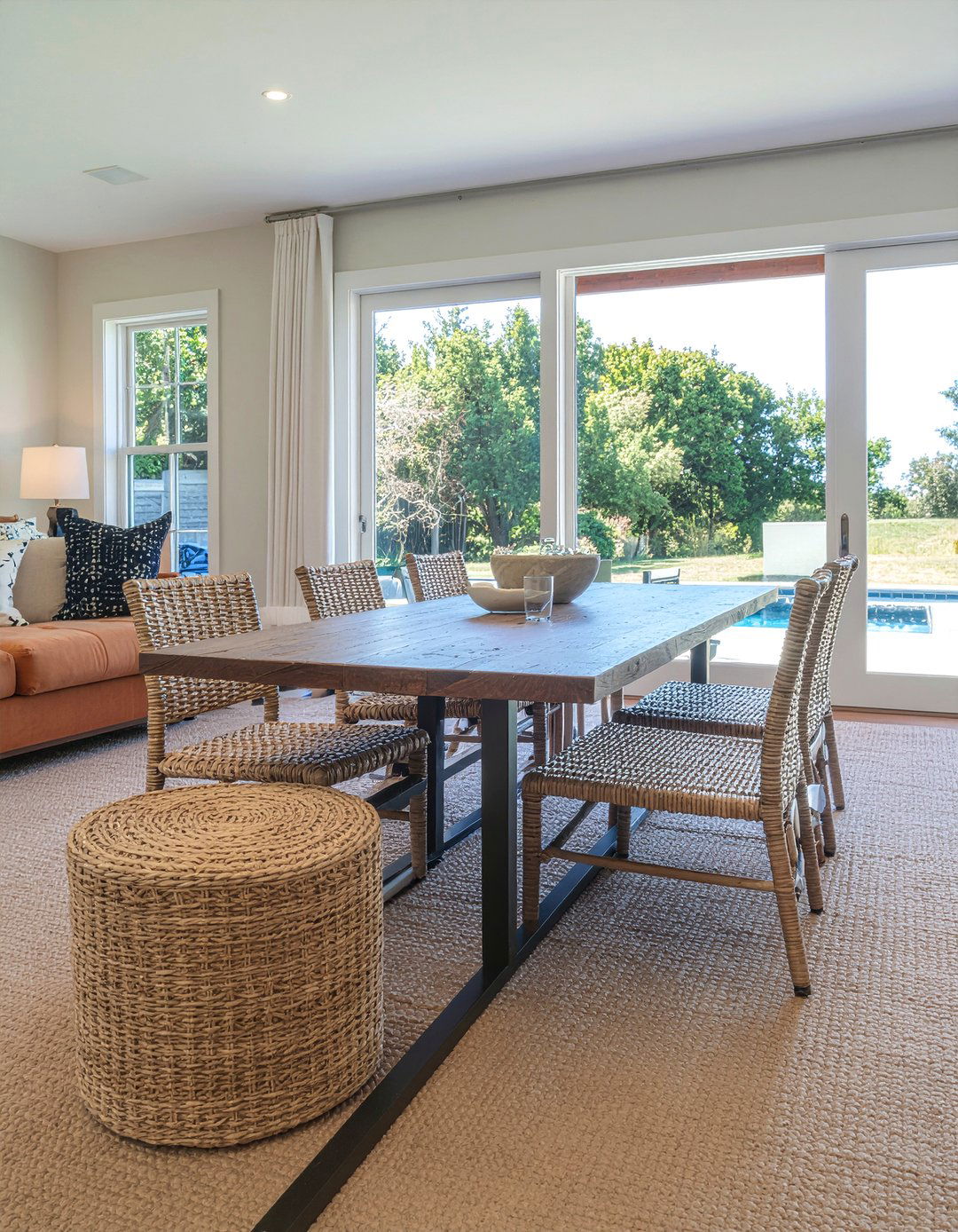 Woven Dining Chairs - 30 neutral dining chair ideas