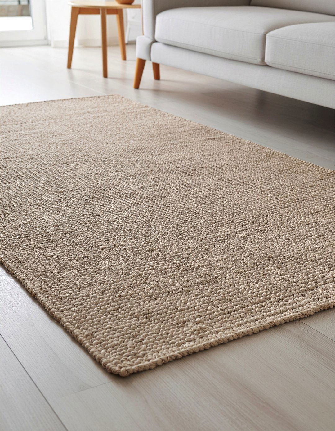 Woven Jute Rug - 30 Hawaiian living room ideas