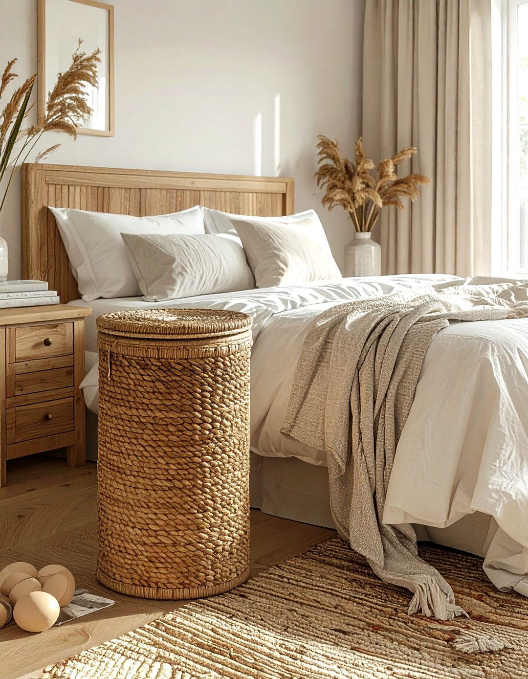 Woven Laundry Hamper - 30 woven basket ideas