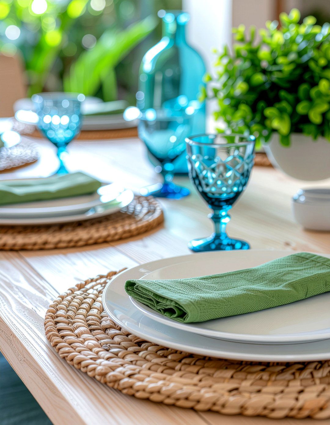 Woven Placemat Decor - 30 dining room intimate gathering ideas