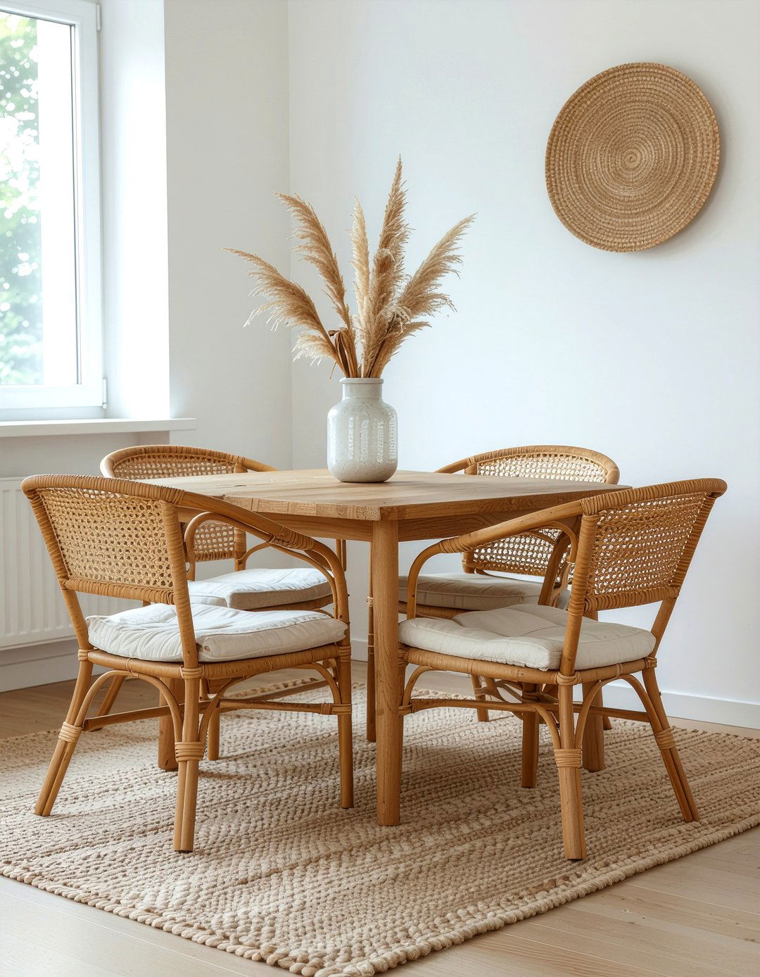 Woven Rattan Dining Chairs - 30 California dining room ideas