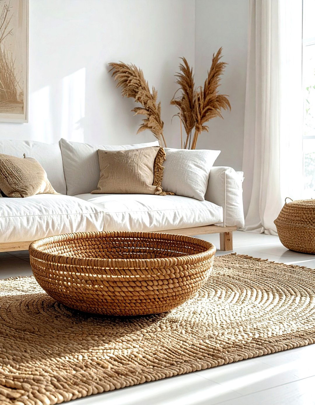 Woven Seagrass Bowl - 30 coffee table bowl ideas