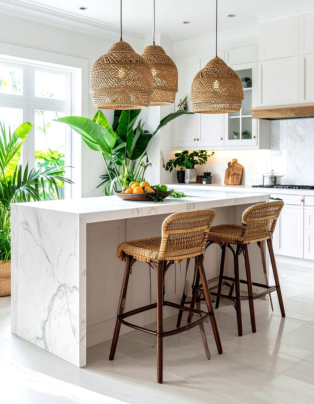 Woven Seagrass Stool - 30 counter stool kitchen ideas