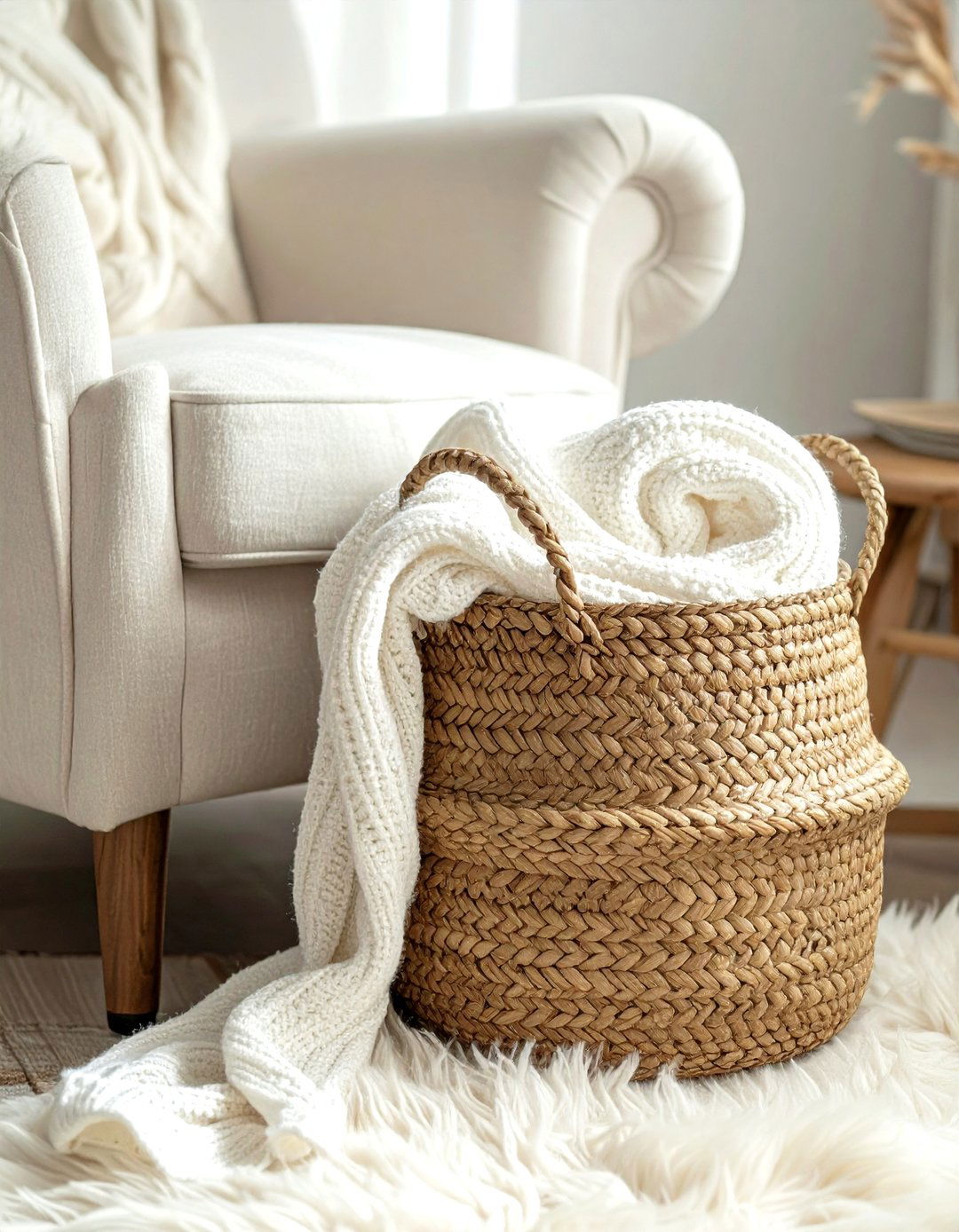 Woven Storage Basket - 30 decor upgrade ideas