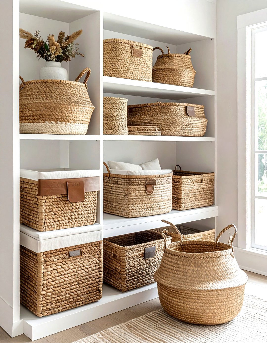 Woven Storage Basket Set - 30 living room closet organization