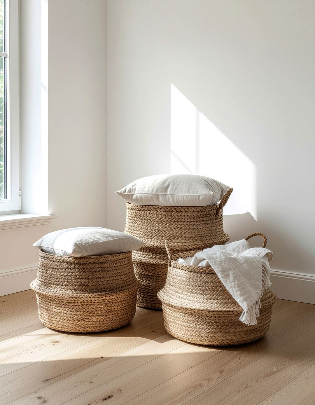 Woven Storage Baskets - 30 effortless decor ideas
