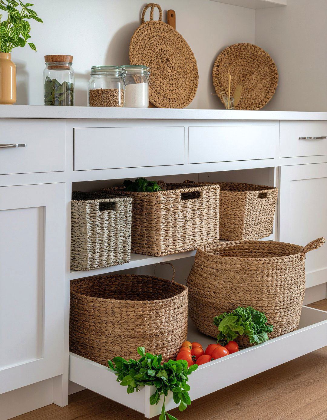 Woven Storage Baskets - 30 kitchen warmth ideas