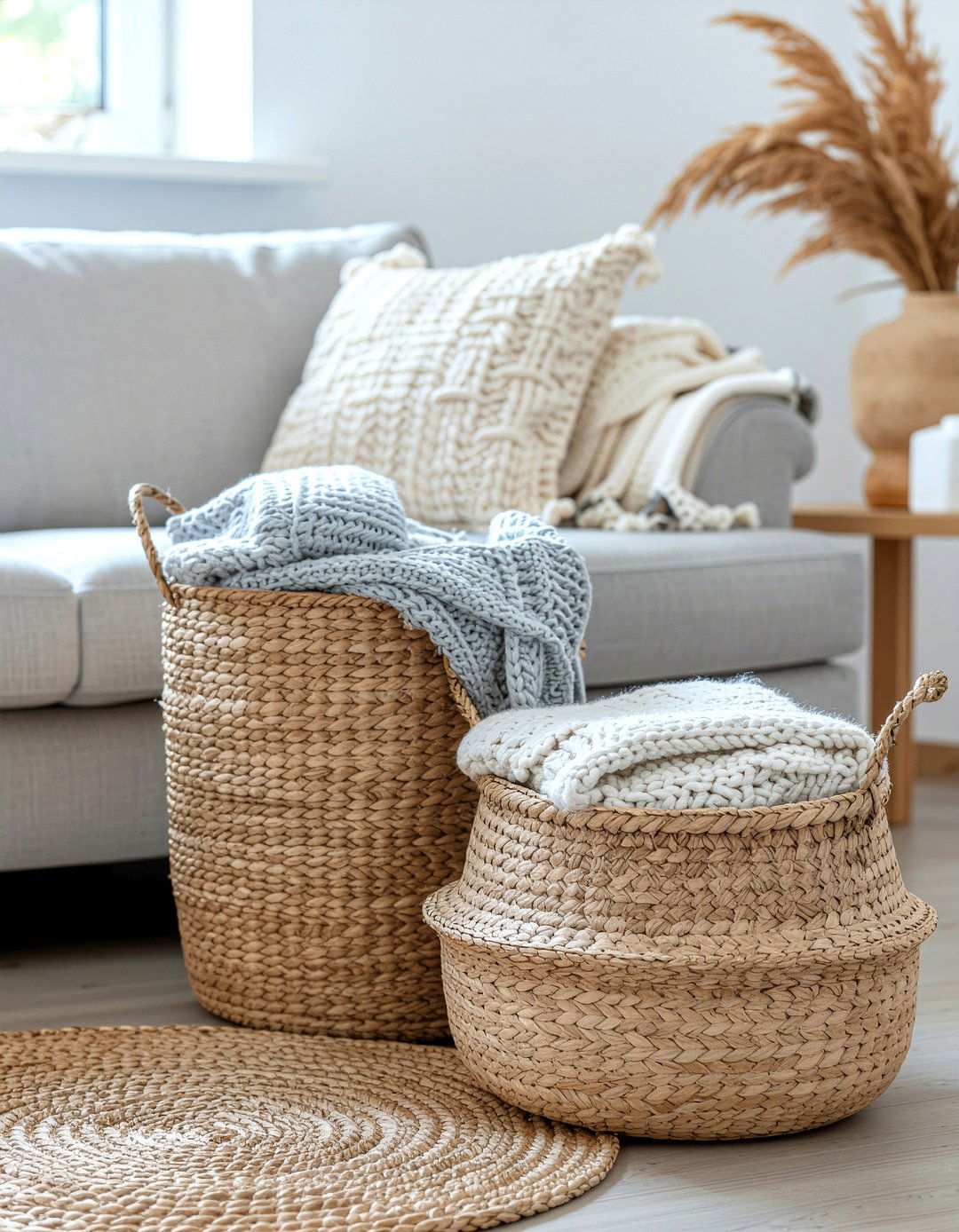 Woven Storage Baskets - 30 one day living room ideas