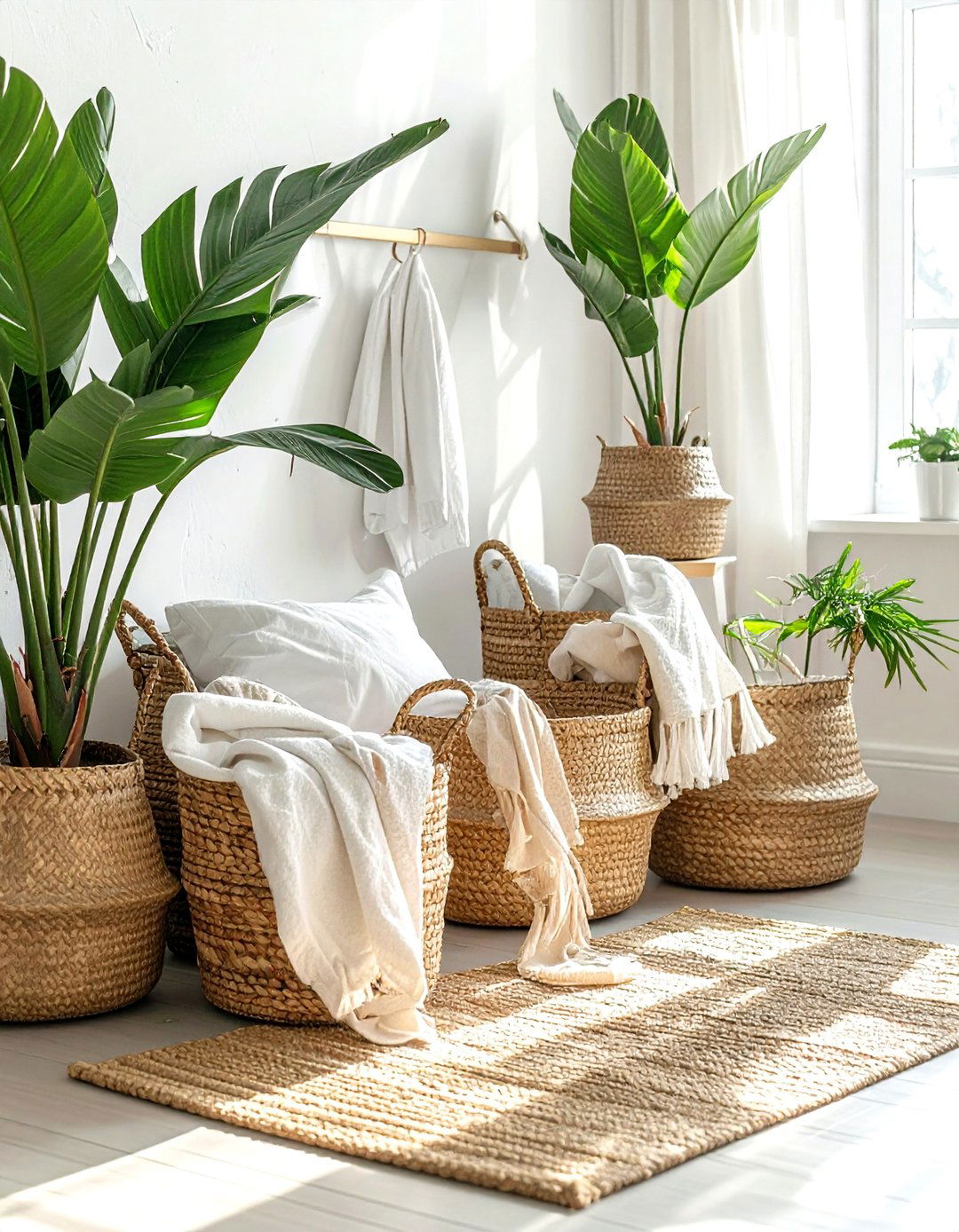 Woven Storage Baskets - 30 starter home decor ideas