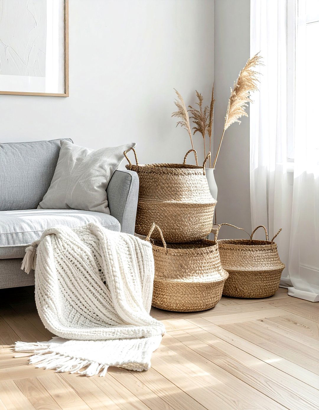 Woven Storage Baskets - 30 welcoming decor ideas