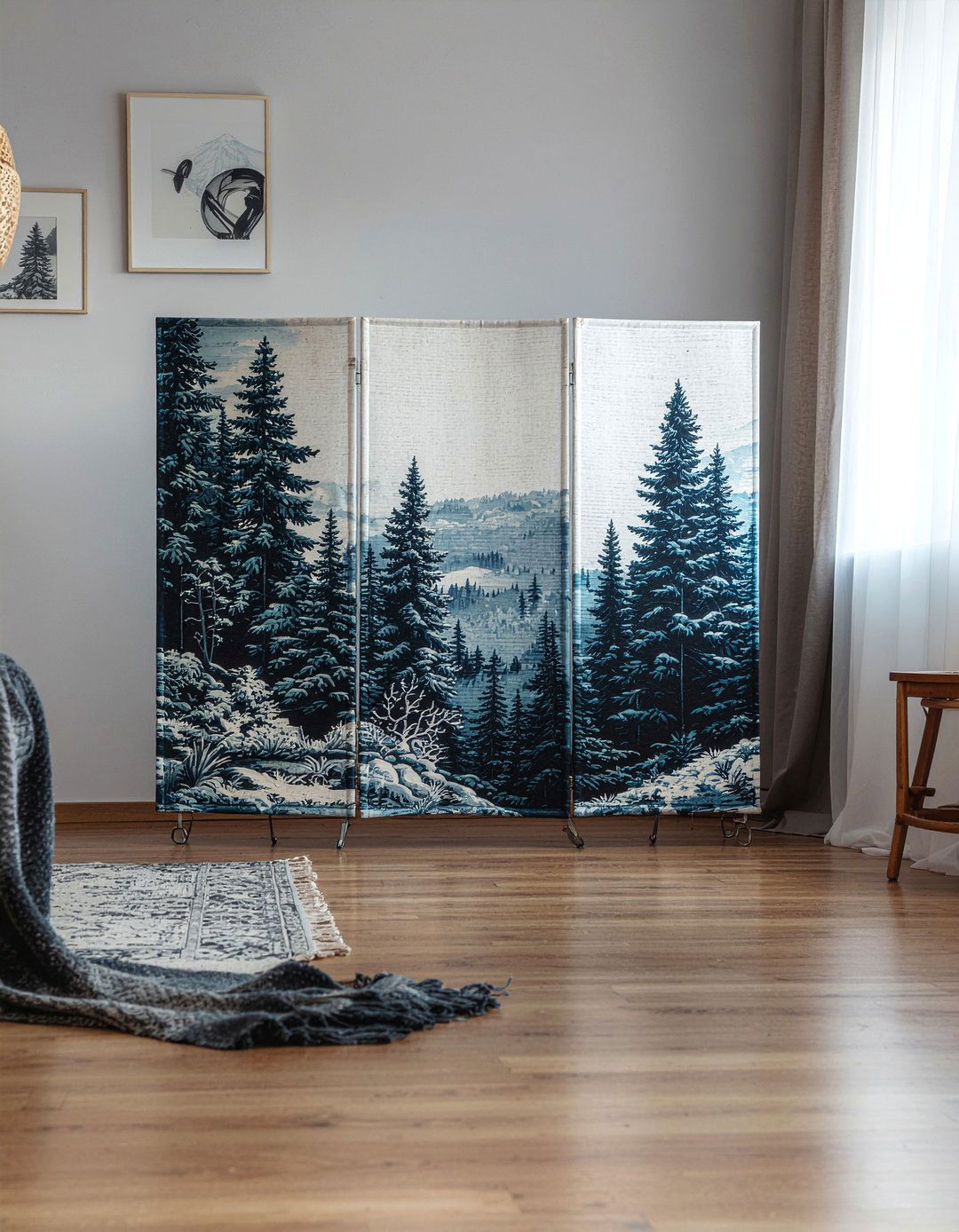 Woven Tapestry Screen - 30 living room maximalist furniture ideas