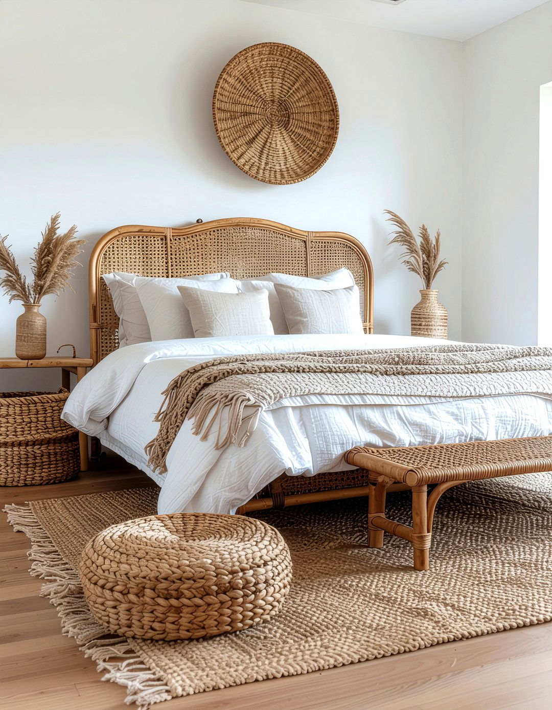 Woven Texture Bedroom - 30 peaceful bedroom ideas