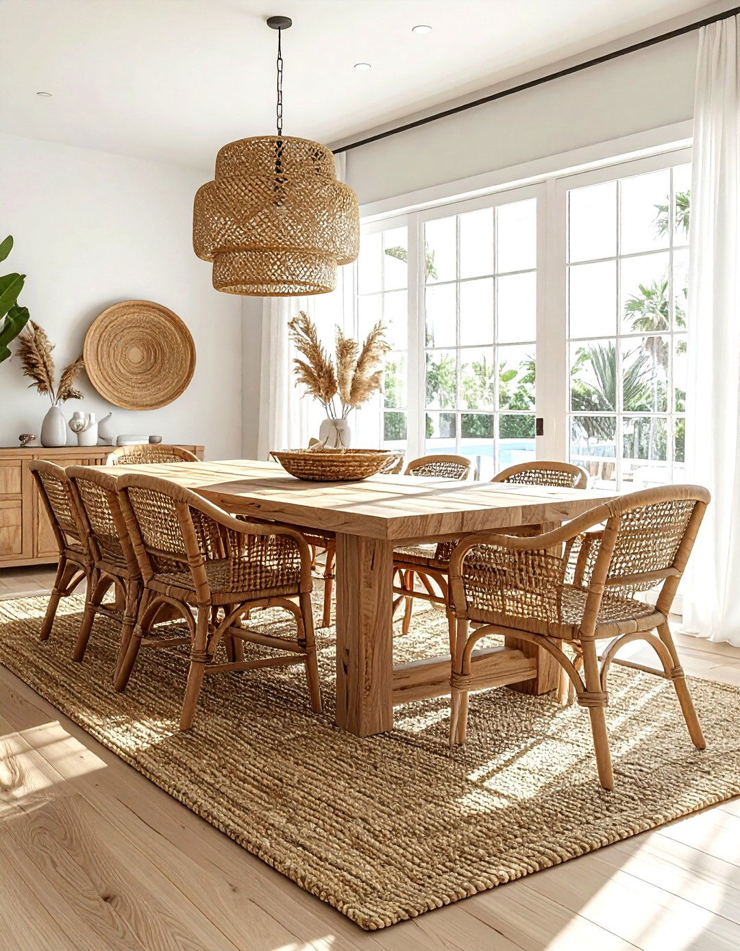 Woven Texture Dining Room - 30 Malibu dining room ideas