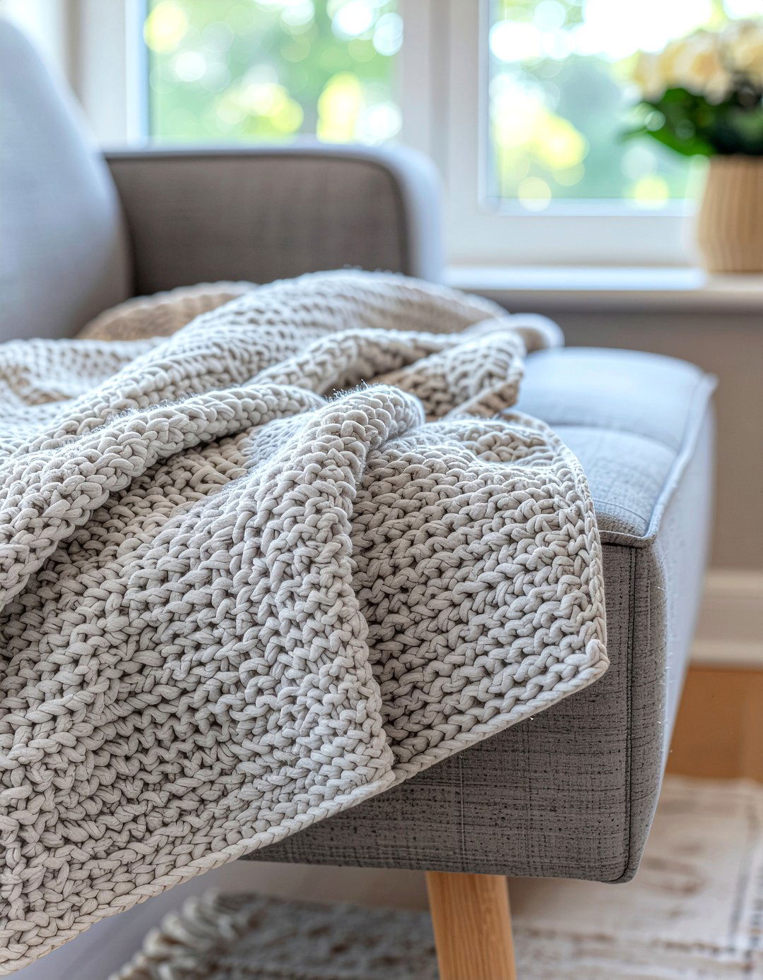 Woven Throw Blanket - 30 woven living room ideas