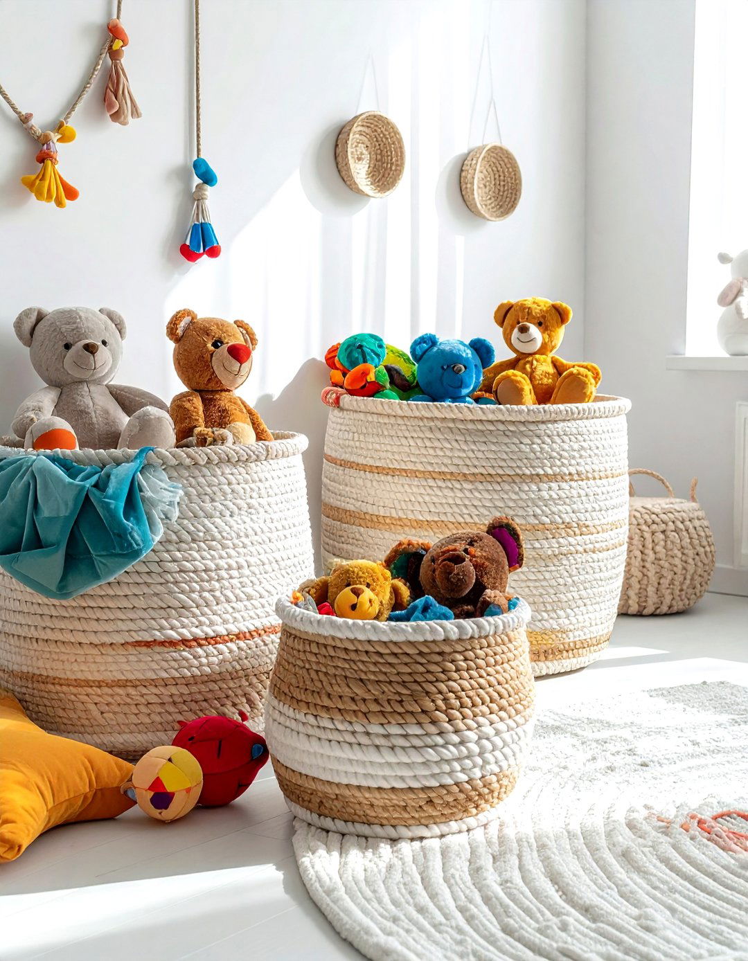 Woven Toy Bin - 30 woven basket ideas