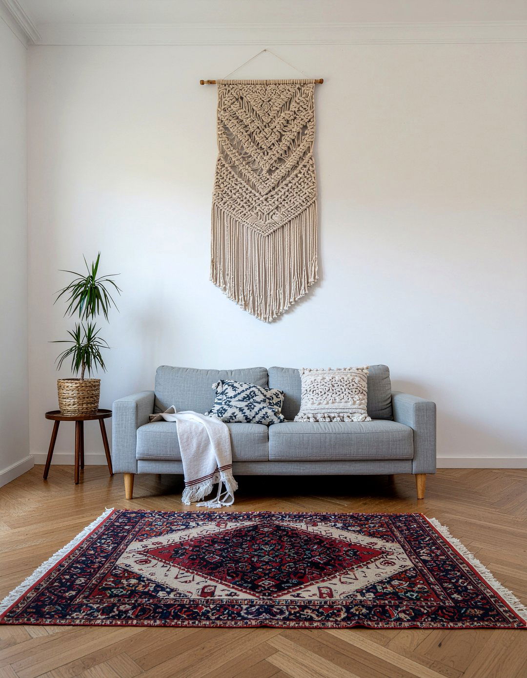 Woven Wall Art - 30 textured living room ideas