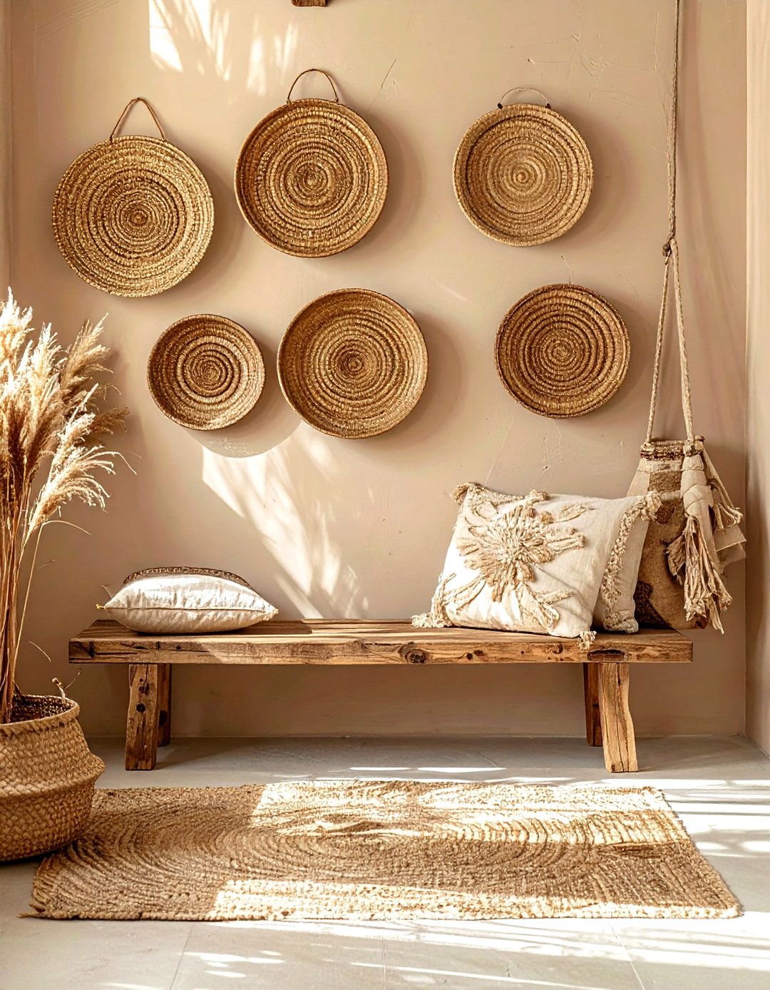 Woven Wall Baskets - 30 cheap decor ideas