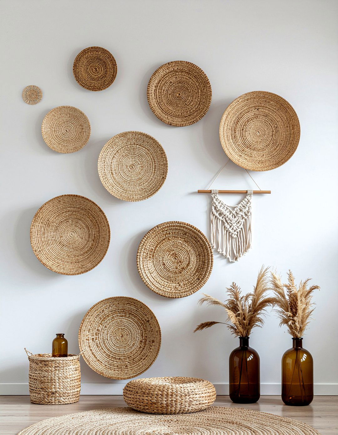 Woven Wall Decor - 30 Balinese dining room ideas