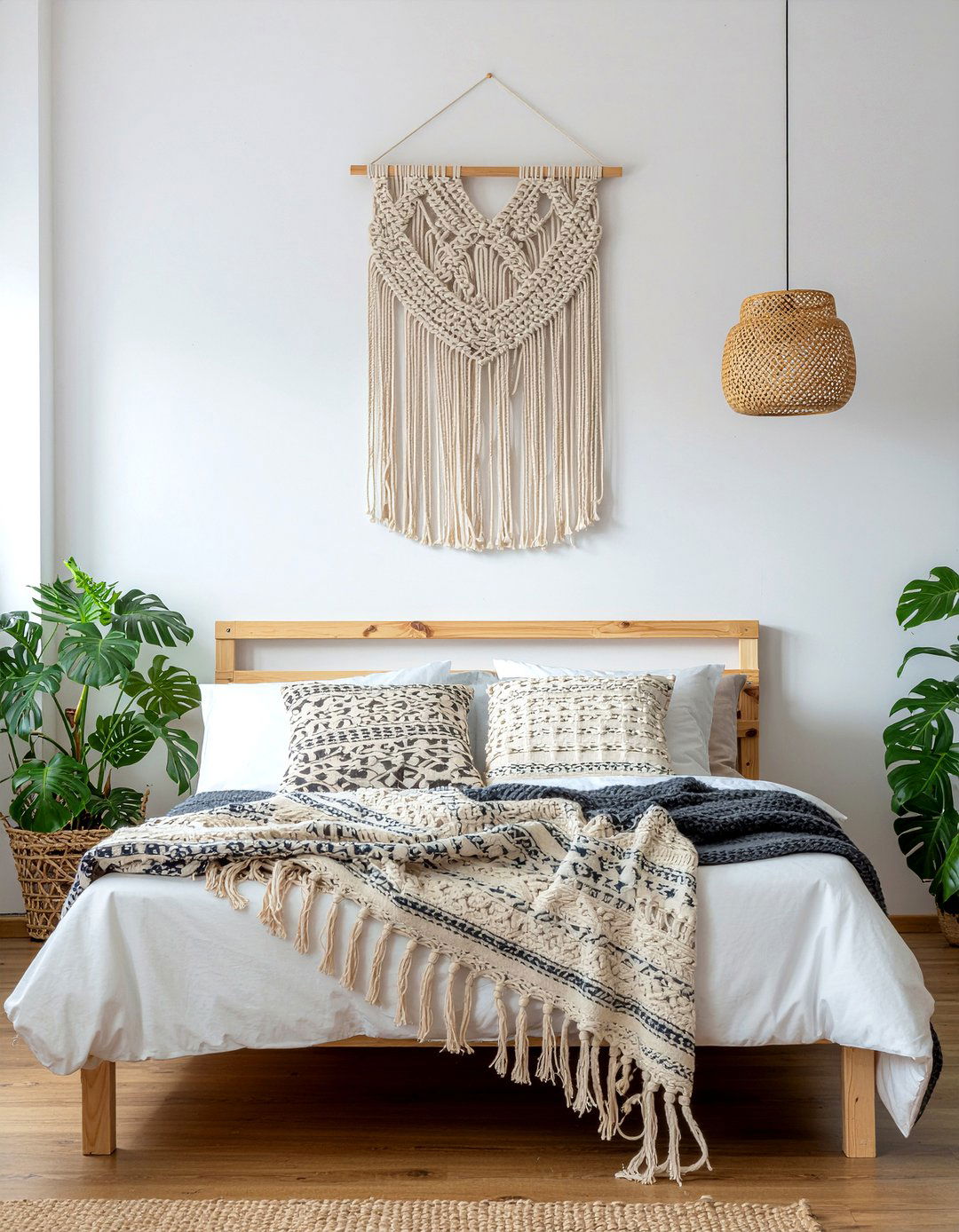 Woven Wall Hanging - 30 restful bedroom ideas