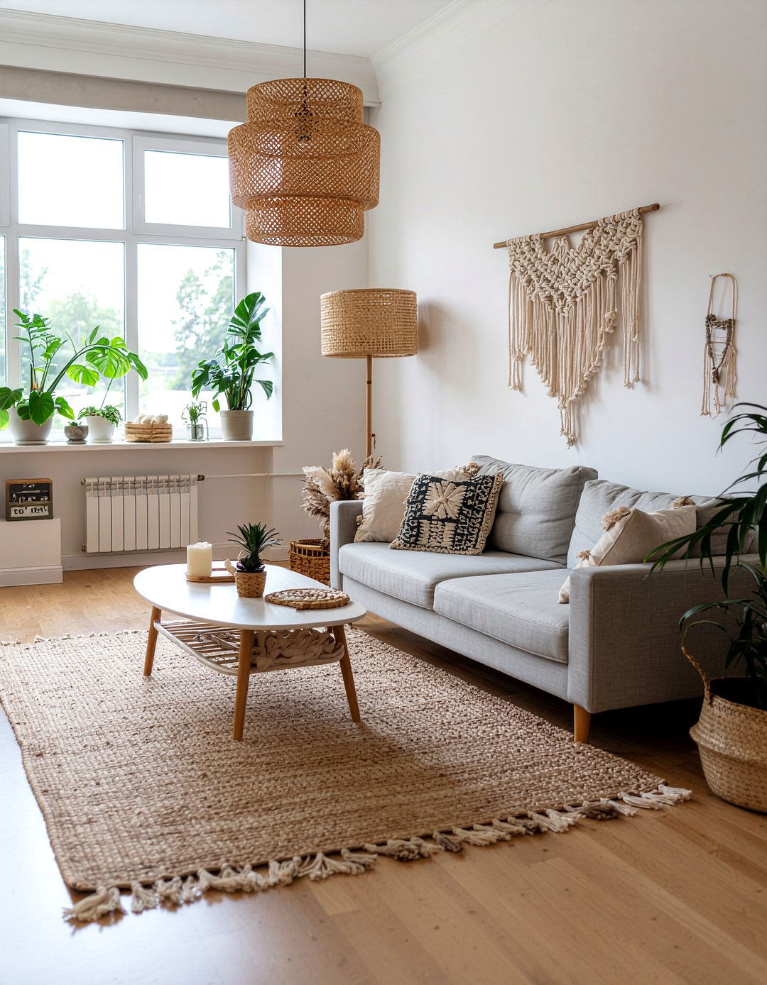 Woven Wall Hanging Living Room - 30 cozy texture living room ideas