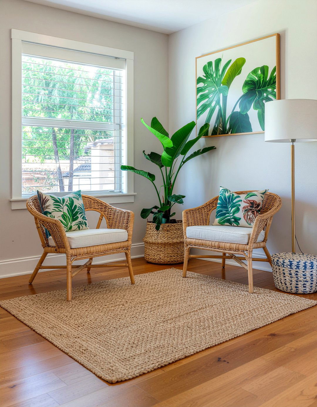 Woven Wicker Chairs - 30 tropical living room ideas