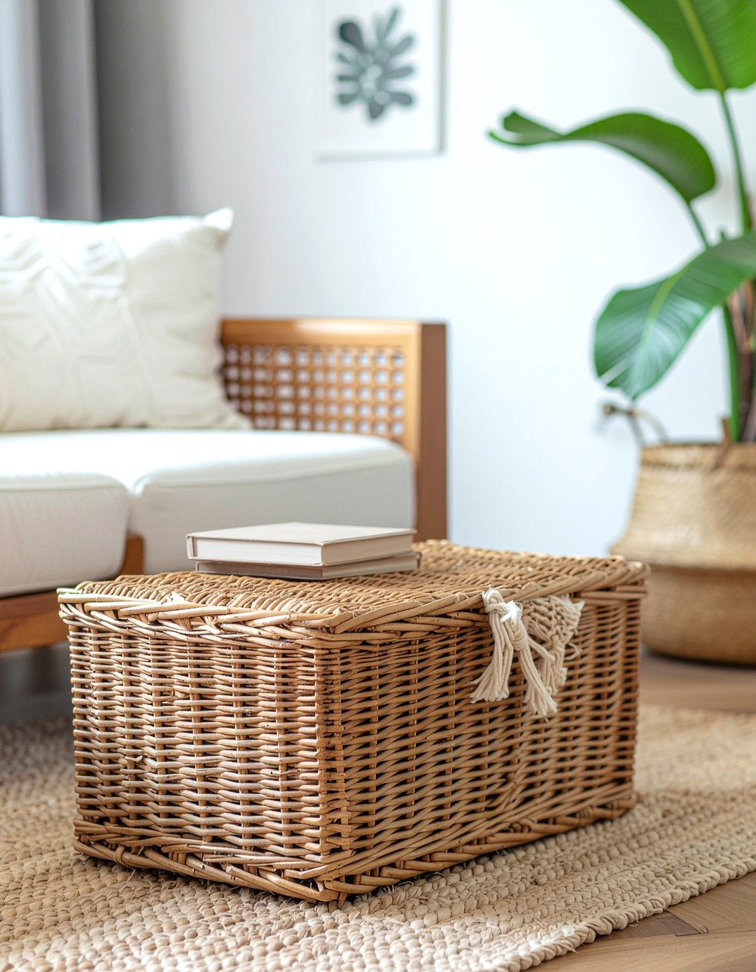 Woven Willow Trunk - 30 living room Mexican furniture ideas