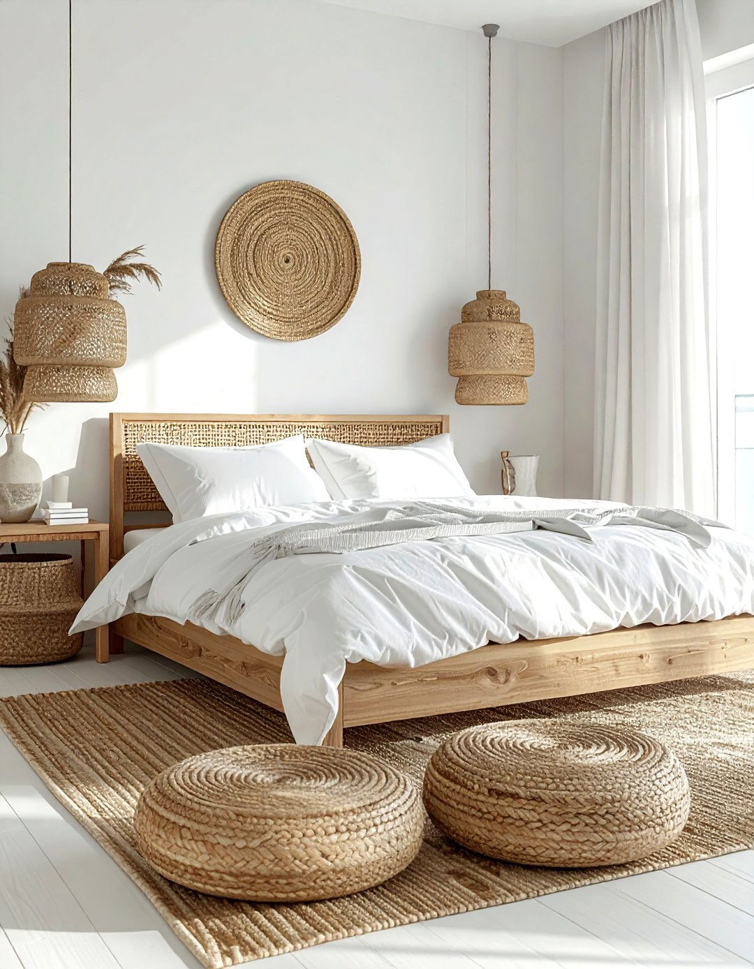 Woven raffia wallpaper - 30 textured wallpaper ideas