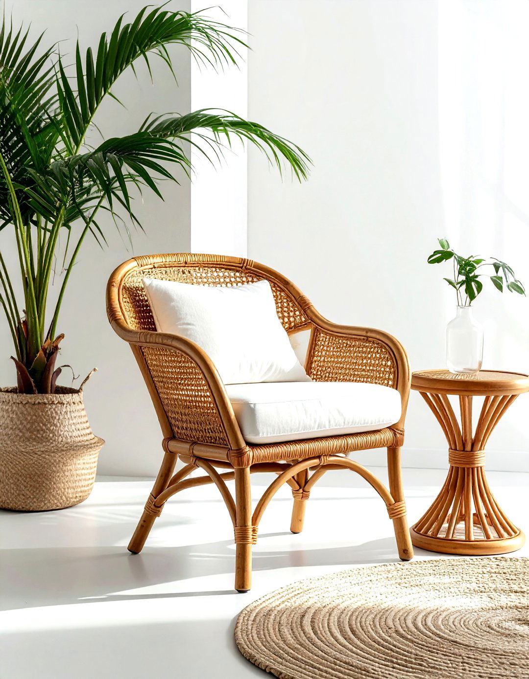 Woven rattan furniture - 30 best home decor ideas