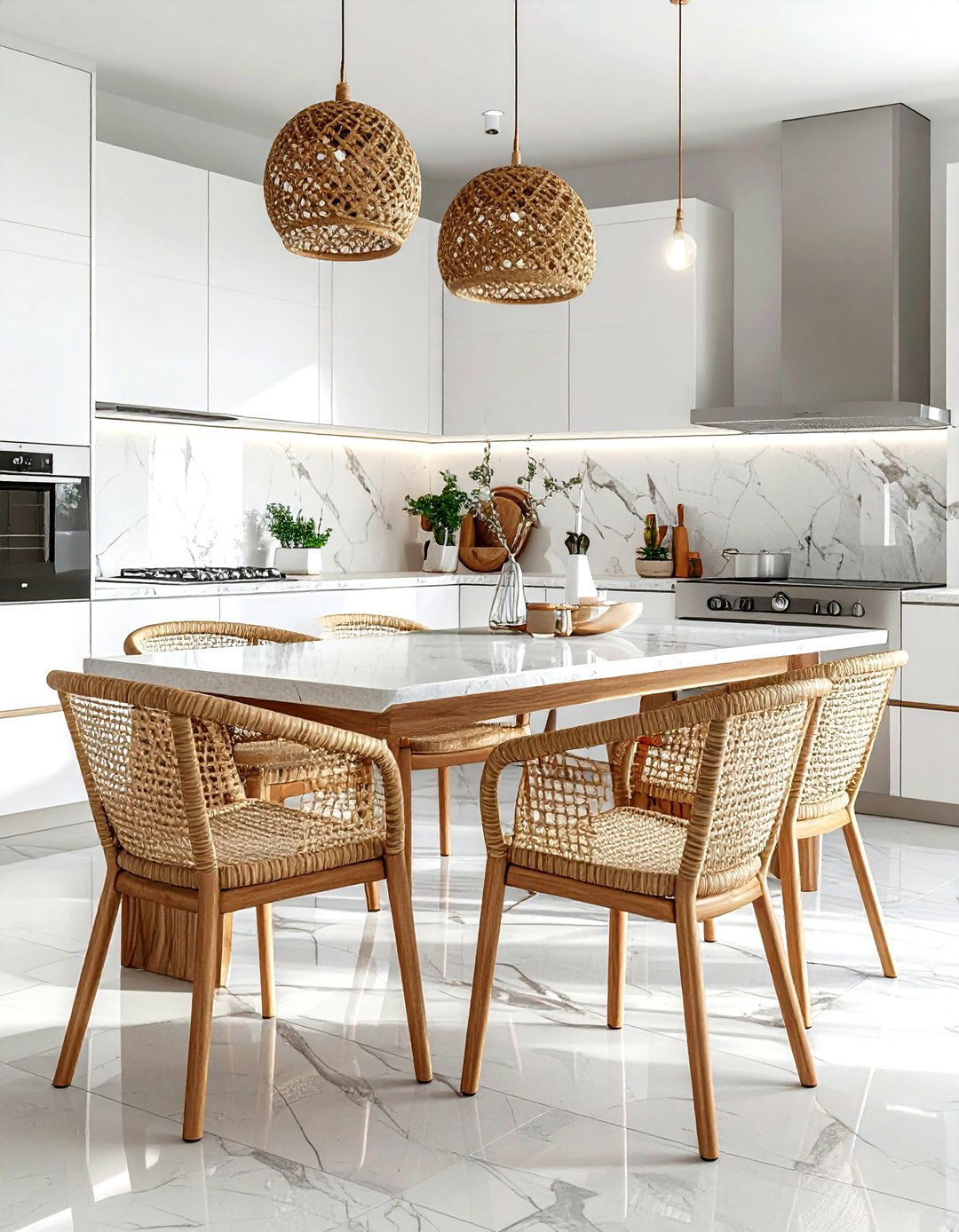 Woven rope chair - 30 kitchen chair ideas