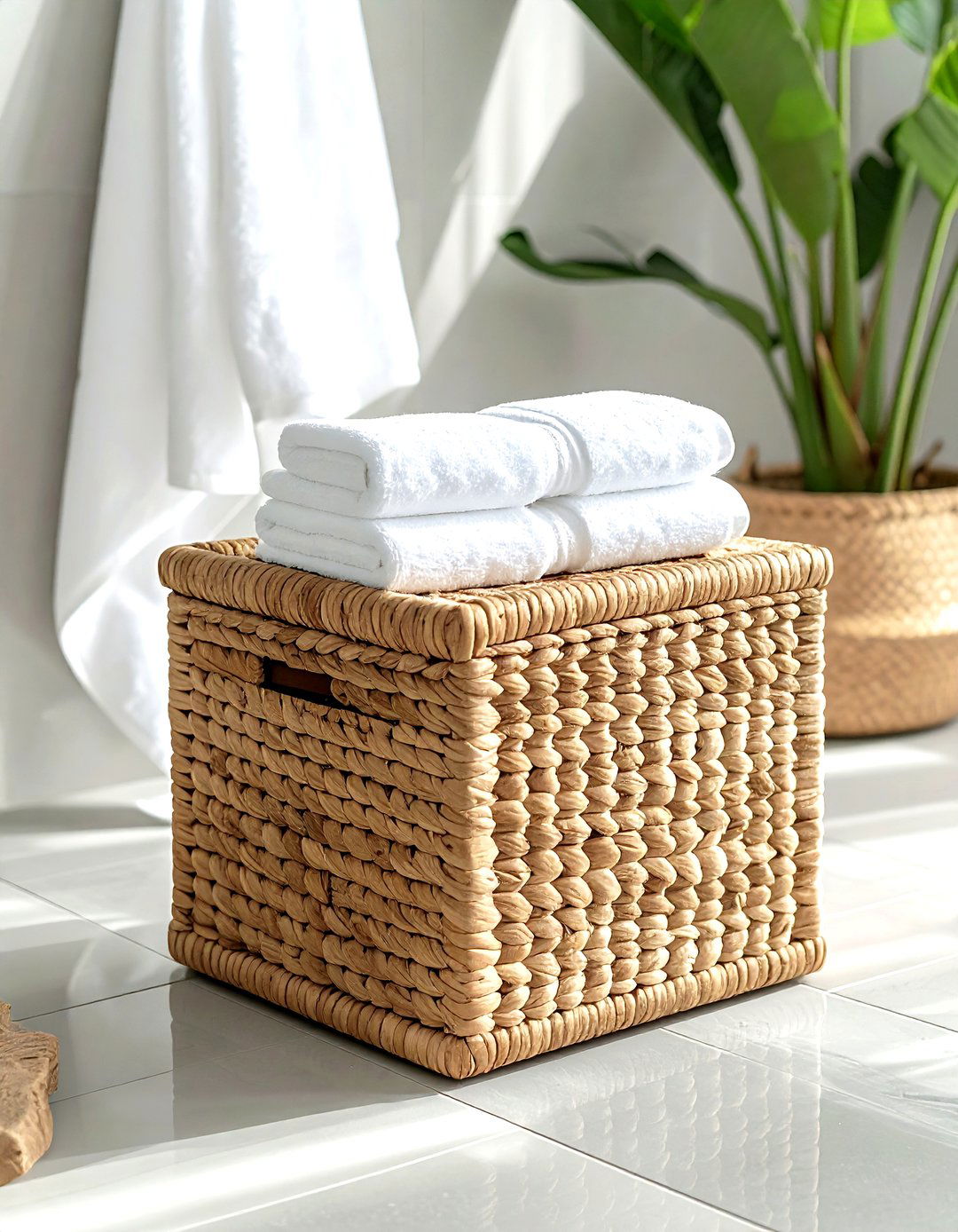 Woven seagrass box - 30 decorative box ideas