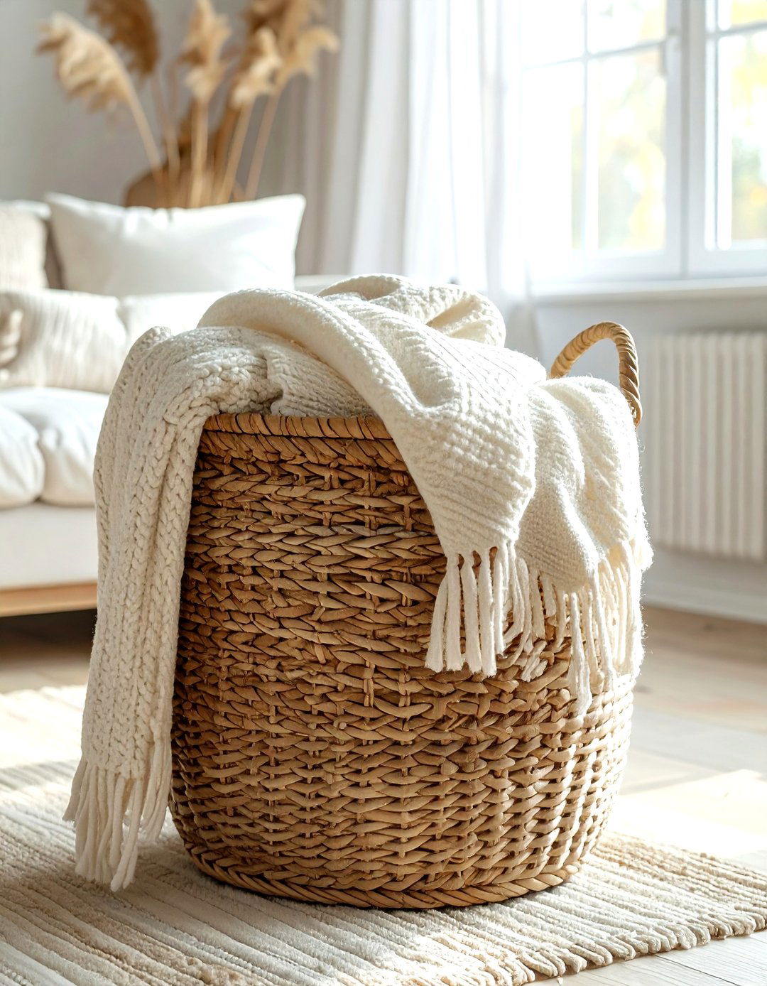 Woven storage basket - 30 instant decor update ideas
