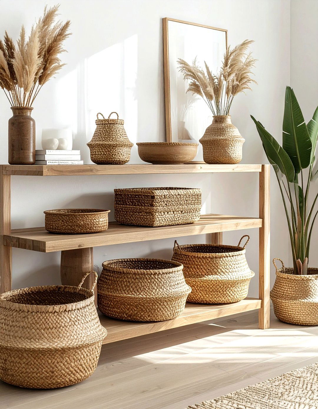 Woven storage baskets - 30 new homeowner decor ideas