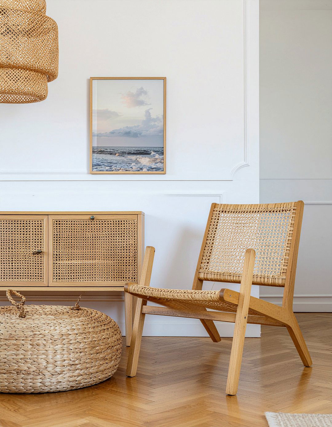 Woven texture living room - 30 casual living room ideas