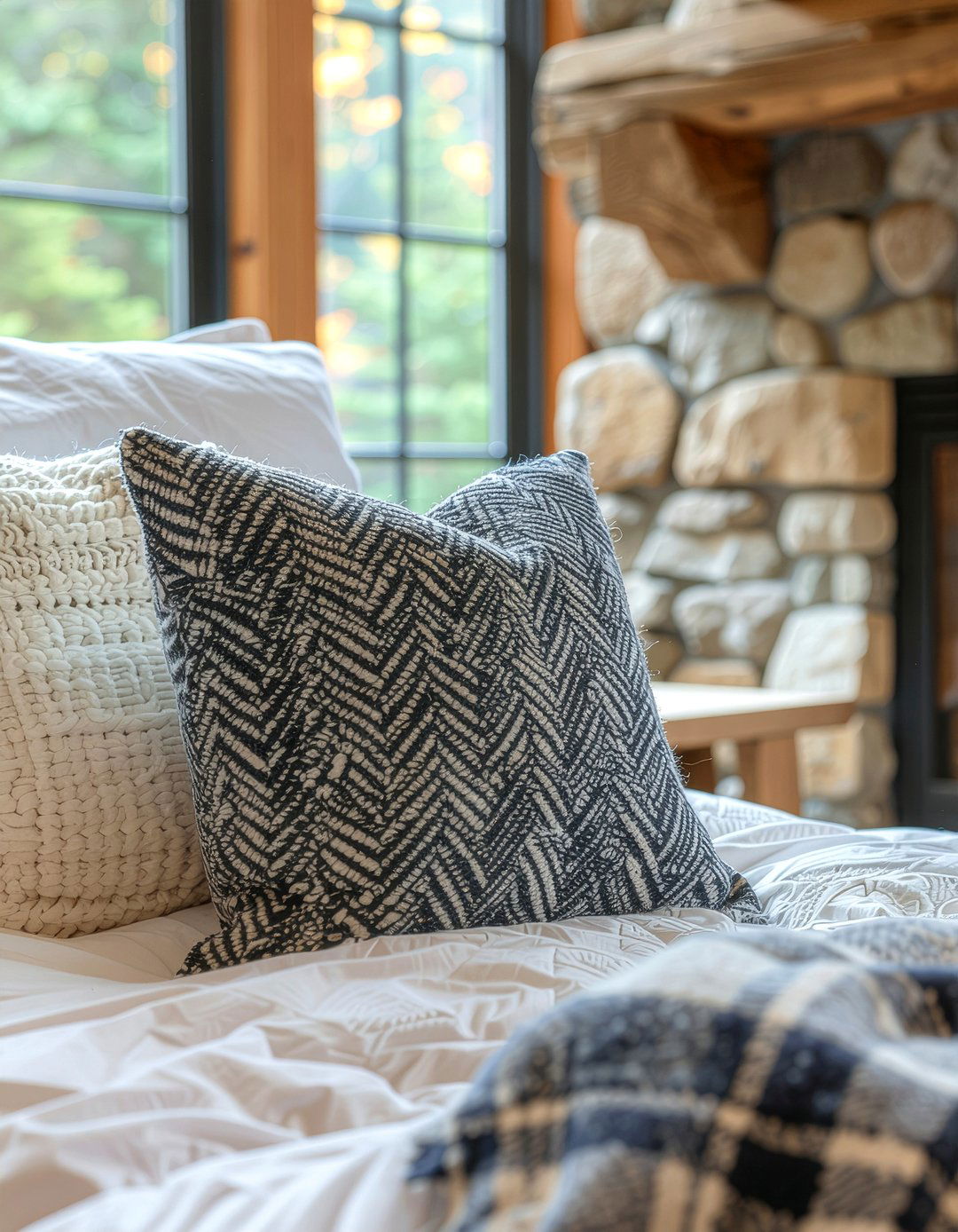 Woven wool pillow - 30 bedroom decorative pillows