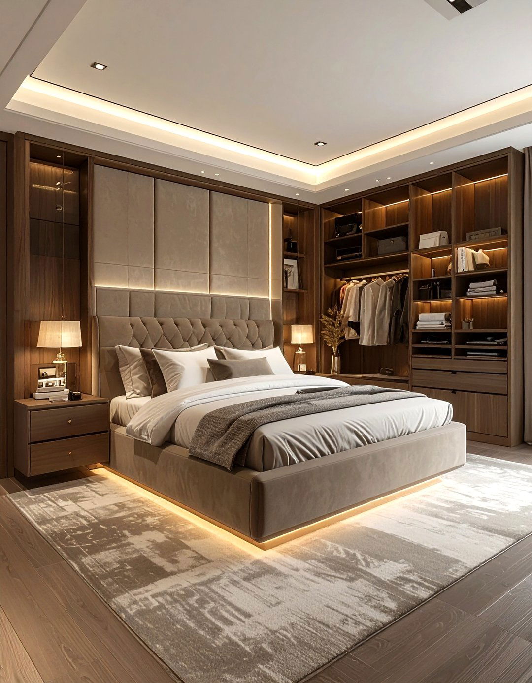 Wrap Around Storage - 30 bedroom overhead storage ideas