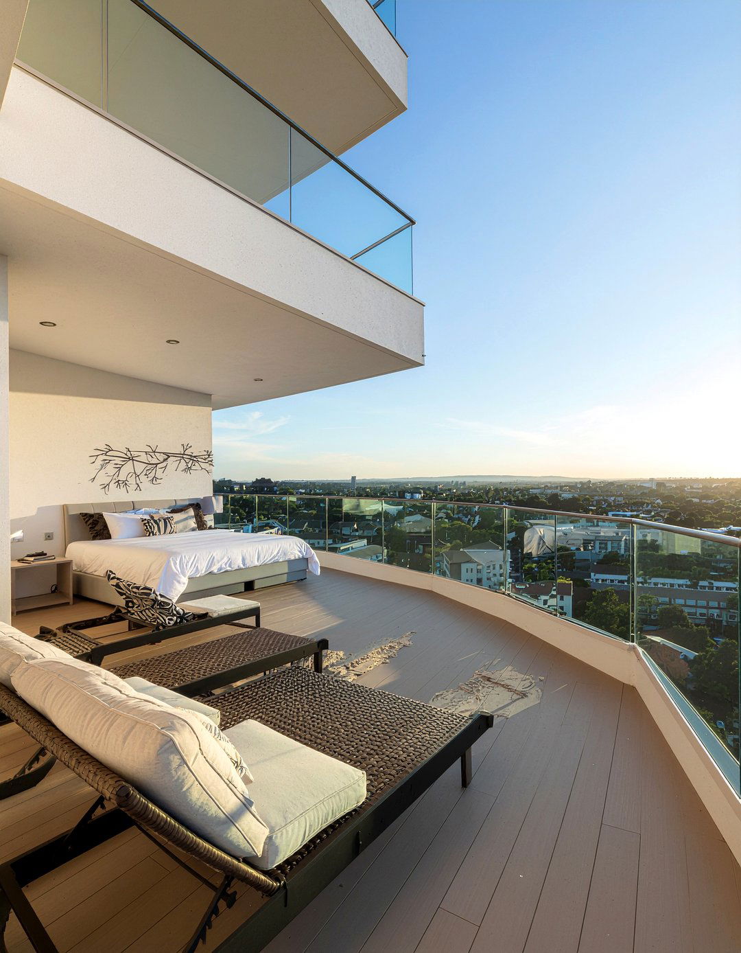 Wrap around balcony - 30 high ceiling bedroom ideas